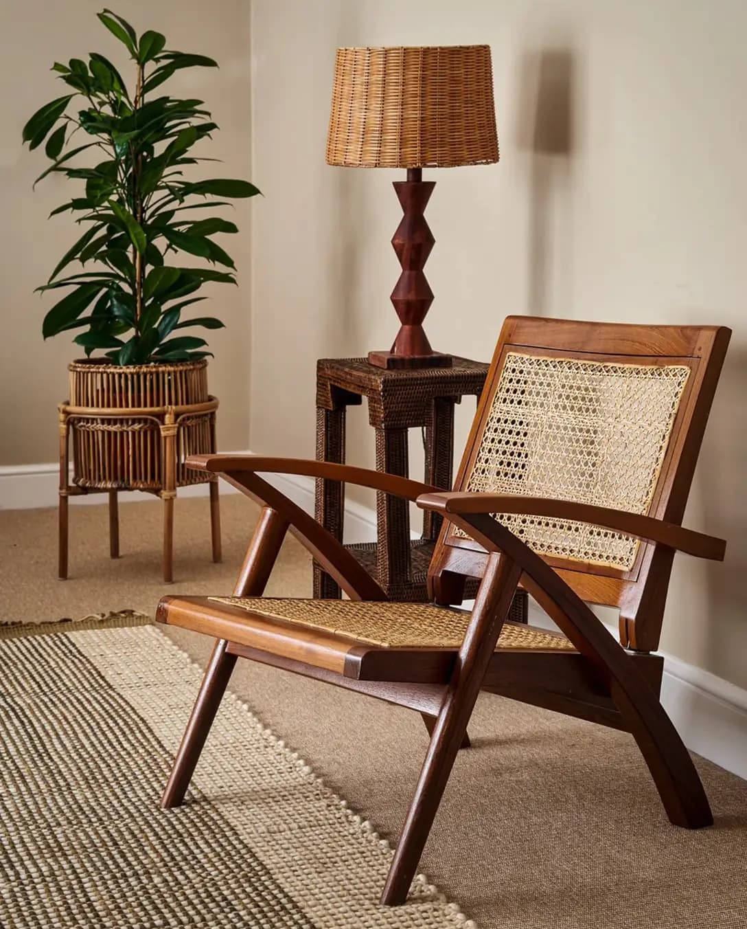 A room with Kalinko rattan furniture and homeware wedding presents