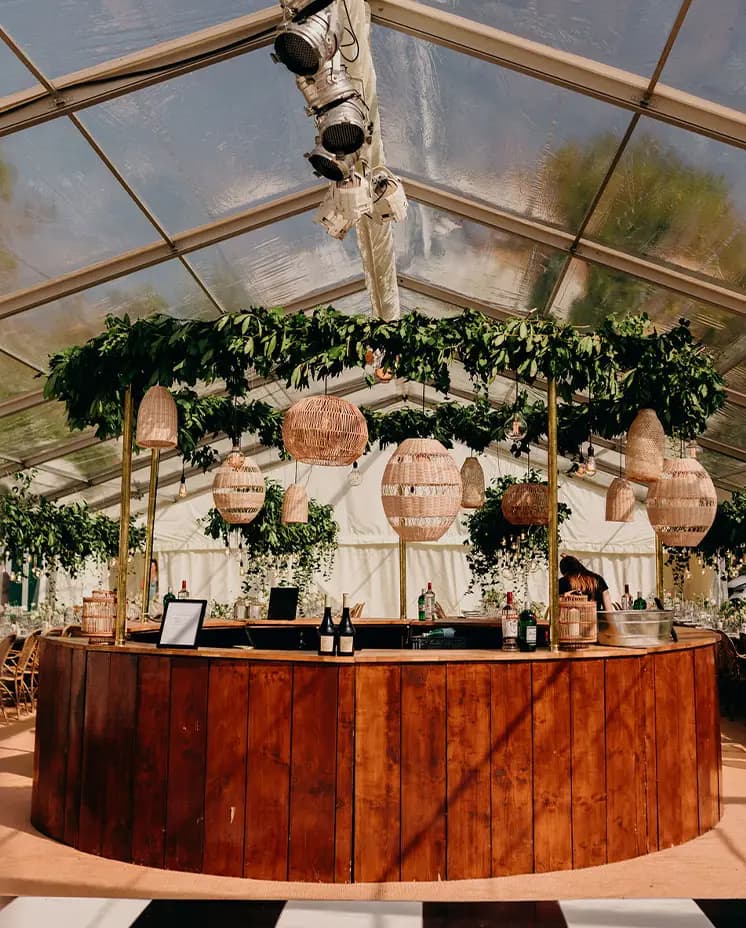 wedding bar and drinks cocktails and wine