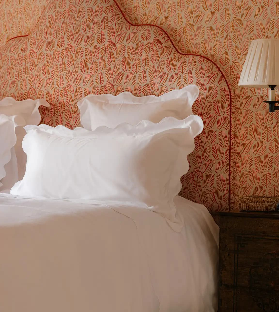 Rebecca Udall wedding gifts for bedroom feature scalloped bed linen