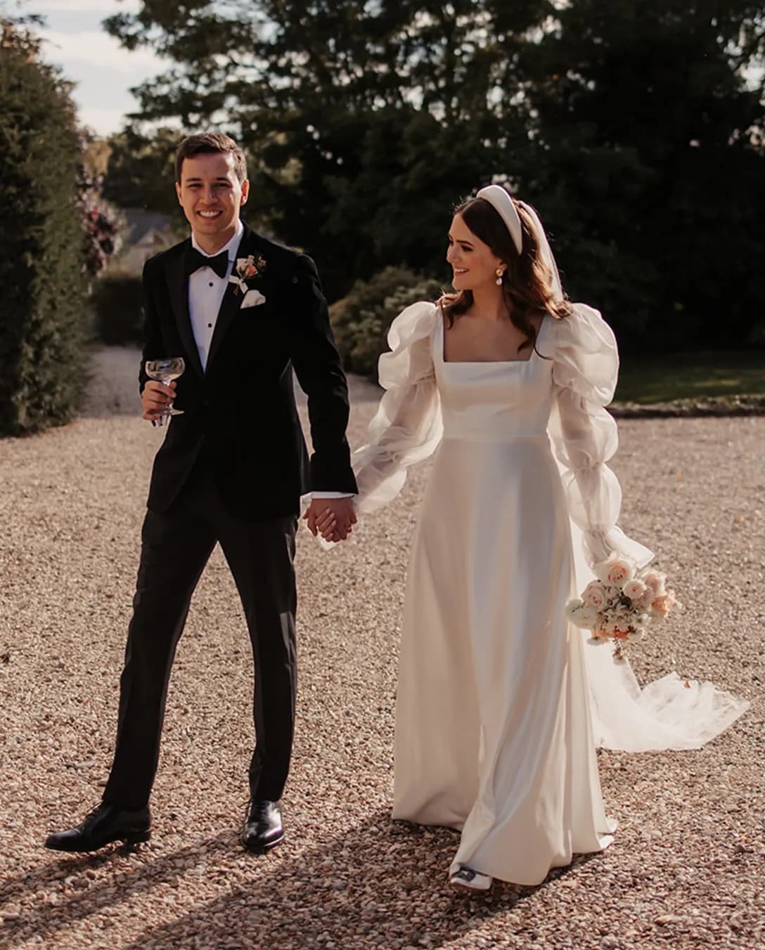bride and groom beautiful couple enjoy wedding day
