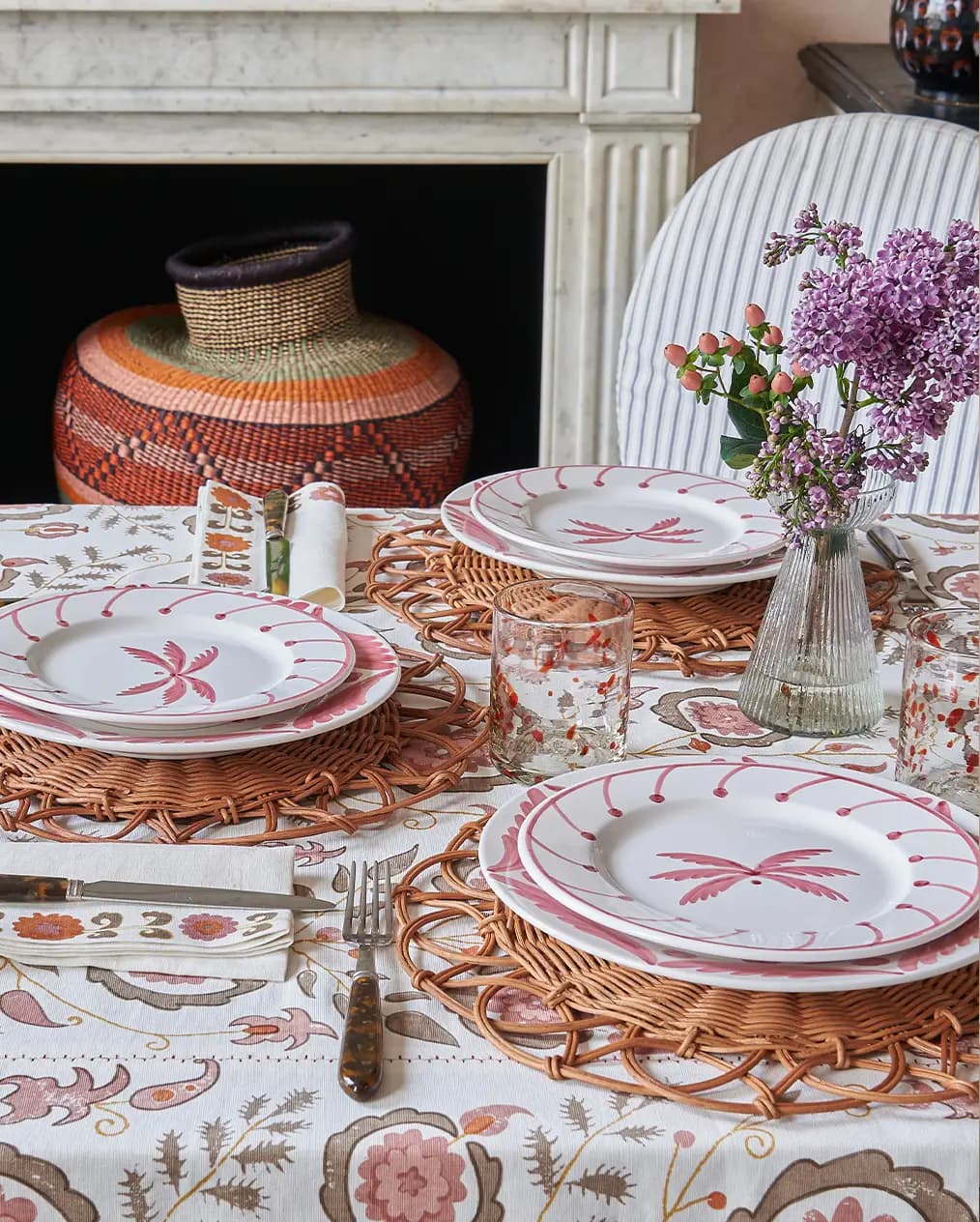 Red table-decor inspiration with Penny Morrison tableware wedding gifts