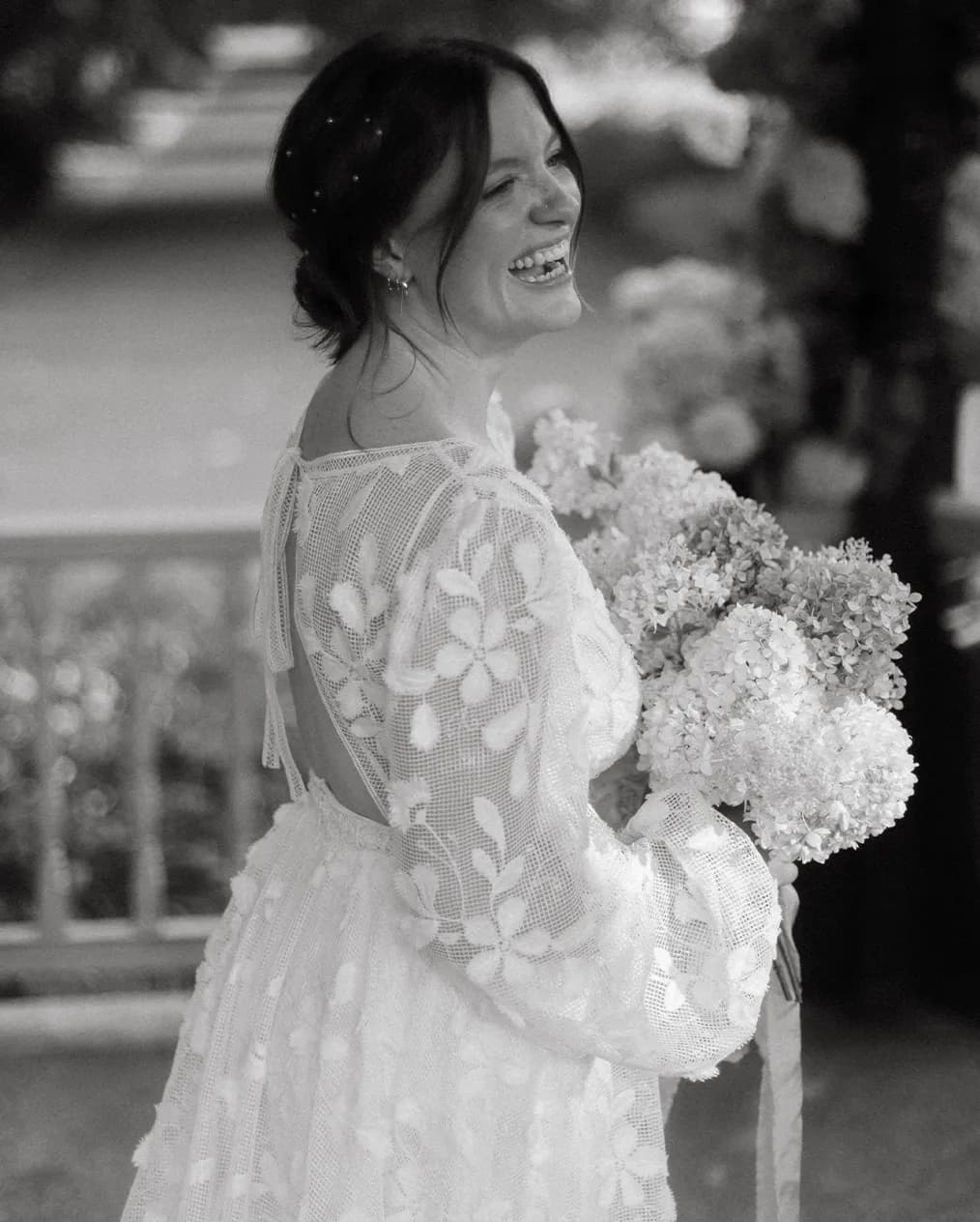 Beautiful Bridal Fashion Wedding Bouquet and Dress