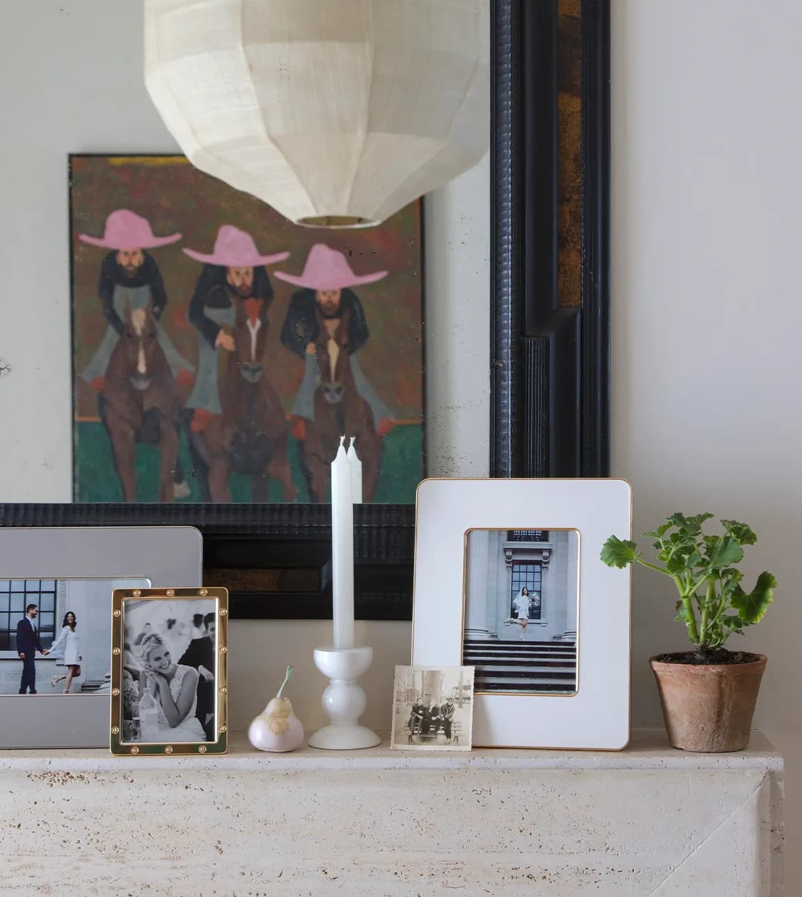 Contemporary living room with white and metal homeware decor gifts from Addison Ross
