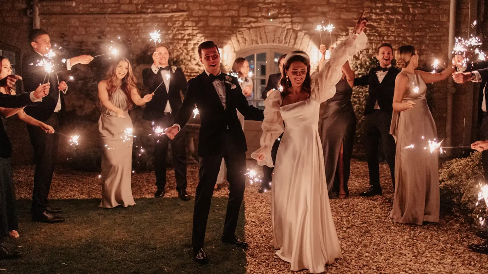 bride and groom on their wedding day best day