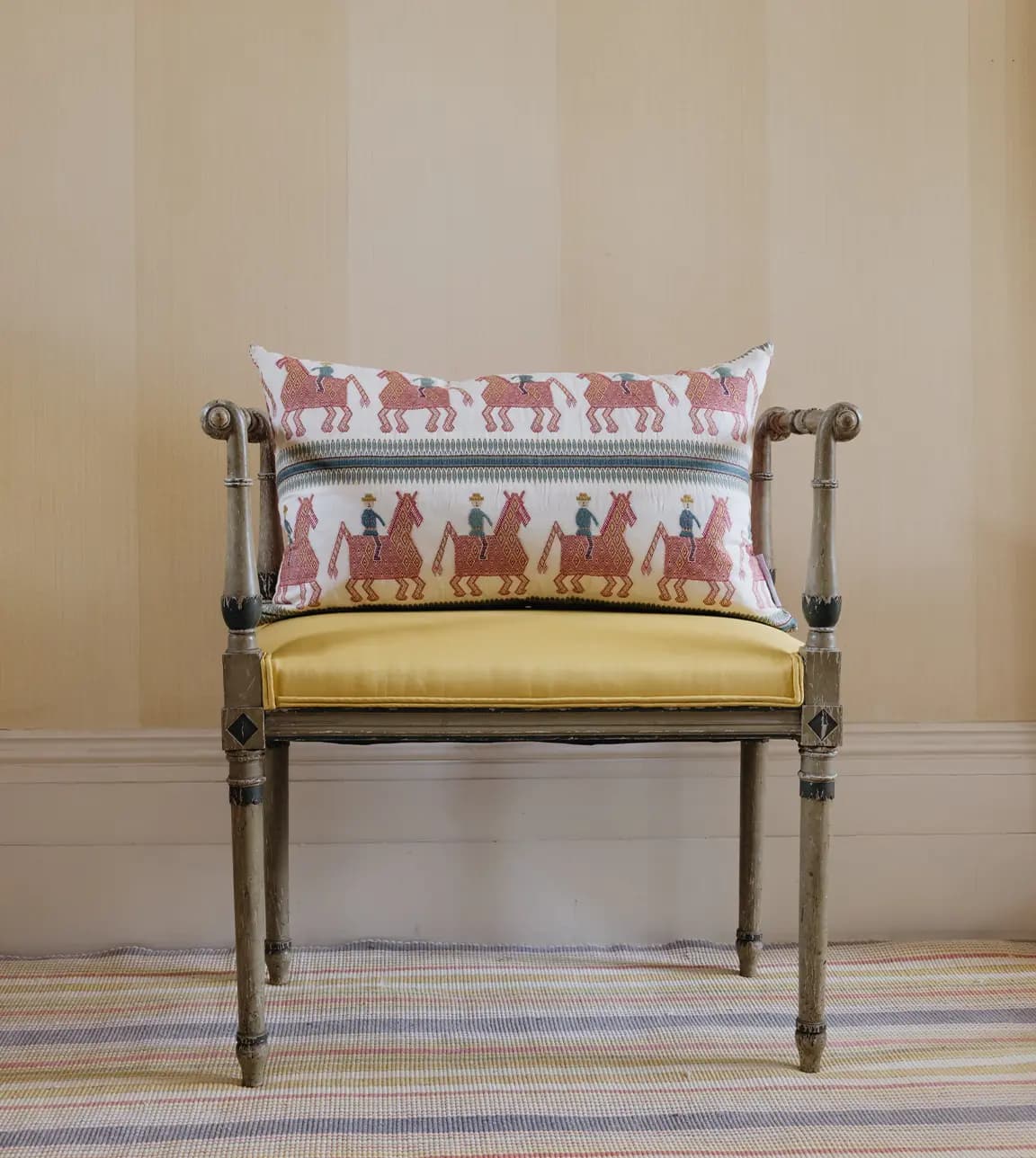Unique Wedding Present Wicklewood Caballo cushion with horse print
