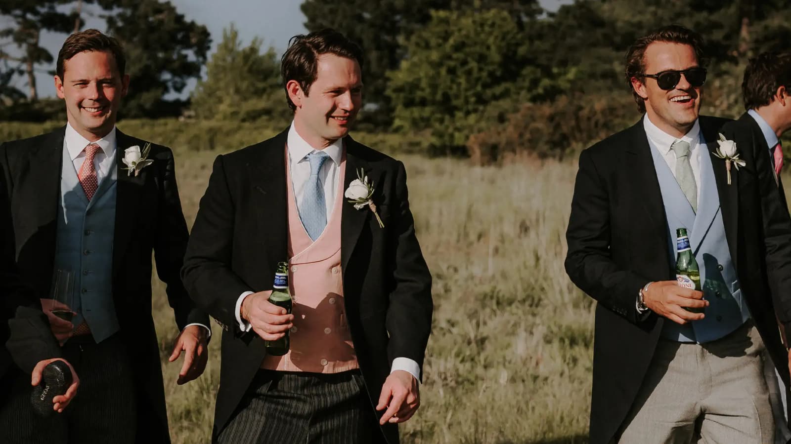 groom fashion groomsmen best friends attire