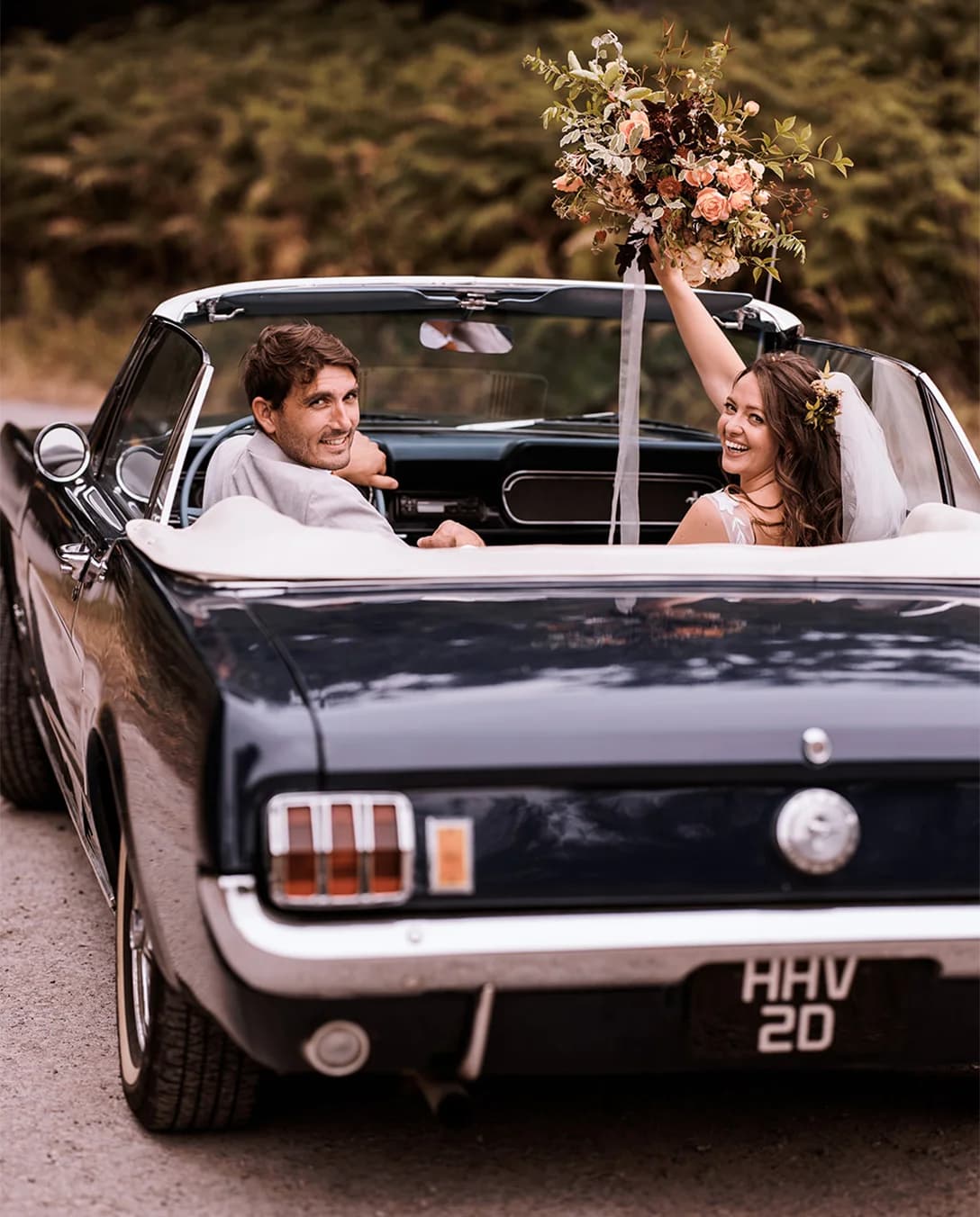 bride and groom in their countryside York Wedding