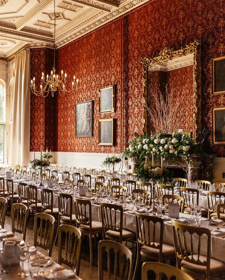 The inside of a wedding in Wiltshire, England