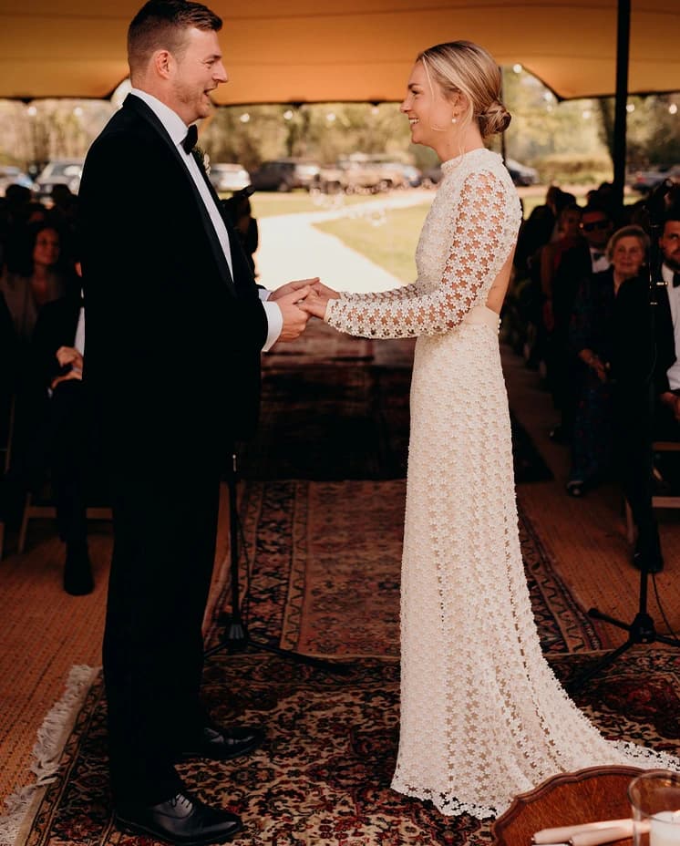 bride and groom wedding vows romantic moment