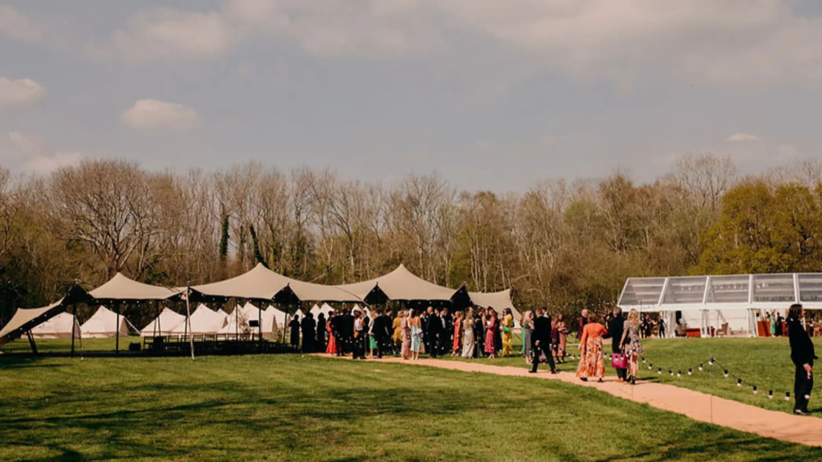wedding location beautiful english garden marquee