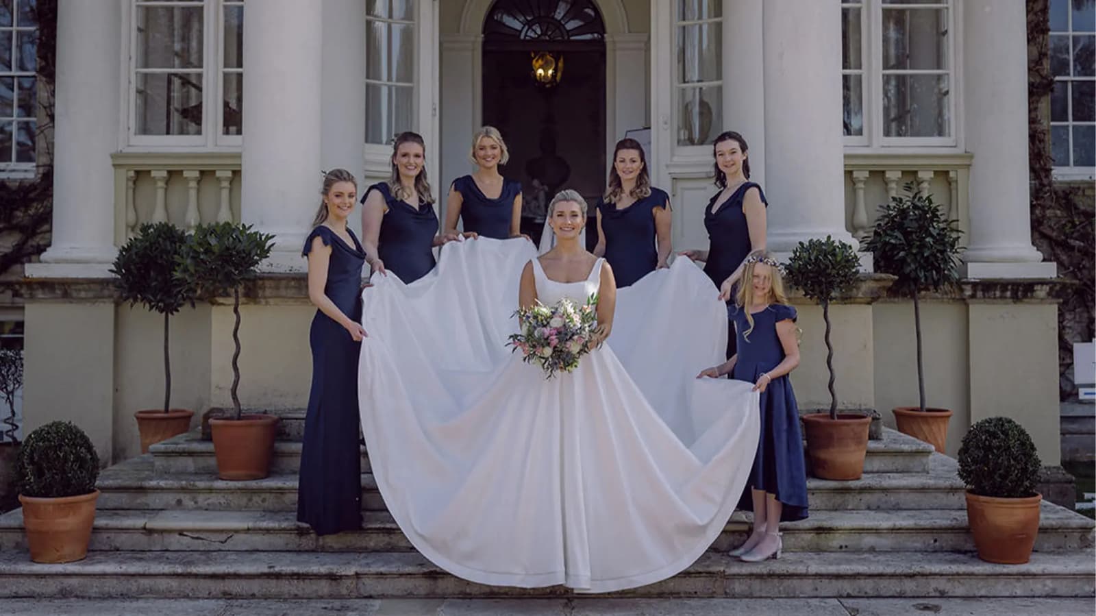 Bridesmaids and flower girl fashion