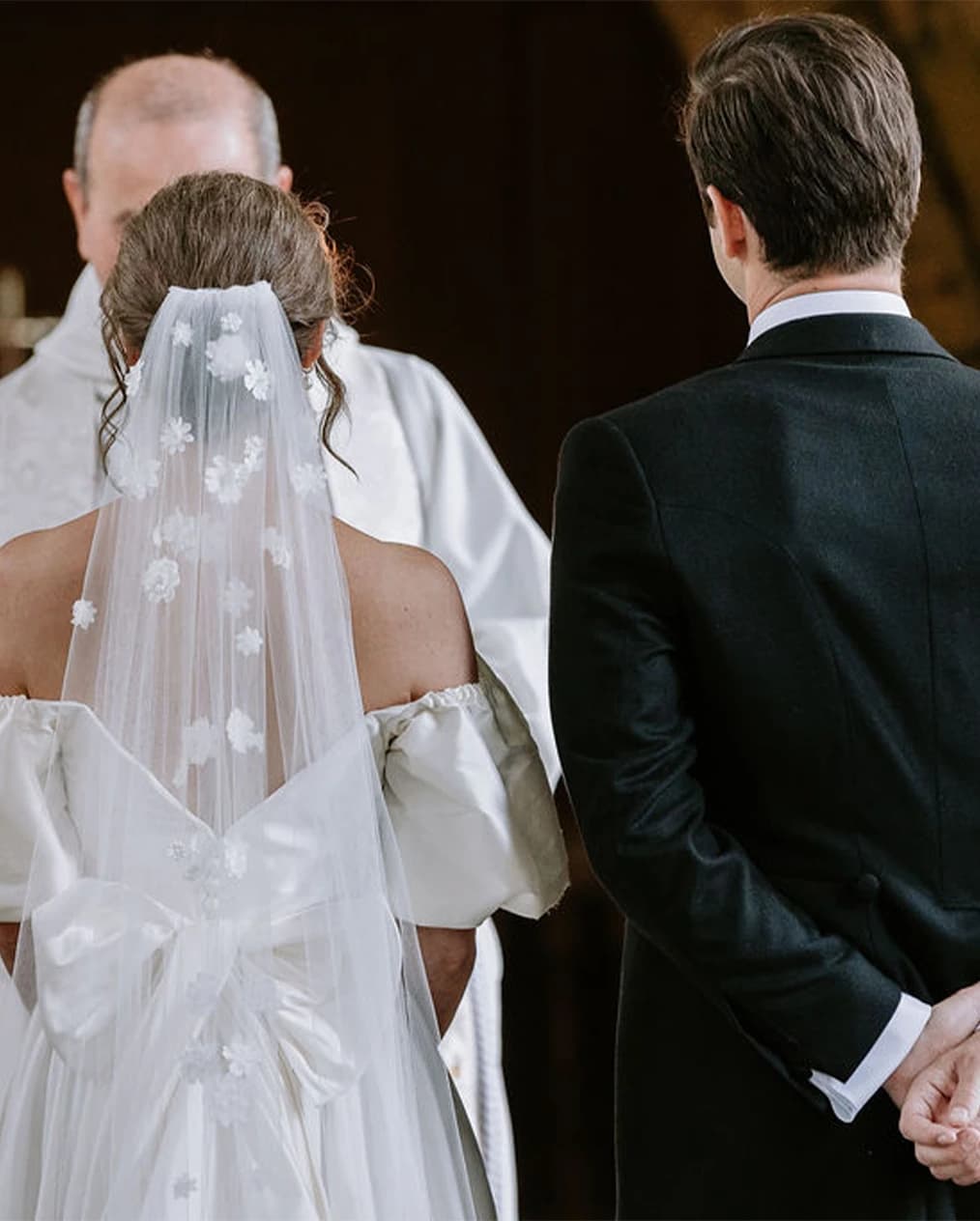 bride and groom wedding church traditional english
