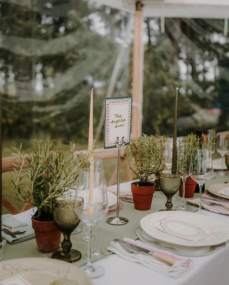 wedding ceremony vintage cutlery detailed table arrangements