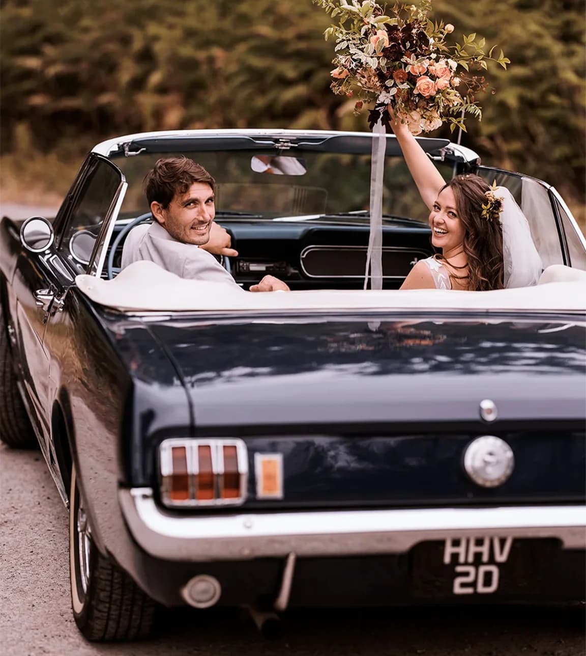 traditional english wedding in the countryside bride and groom