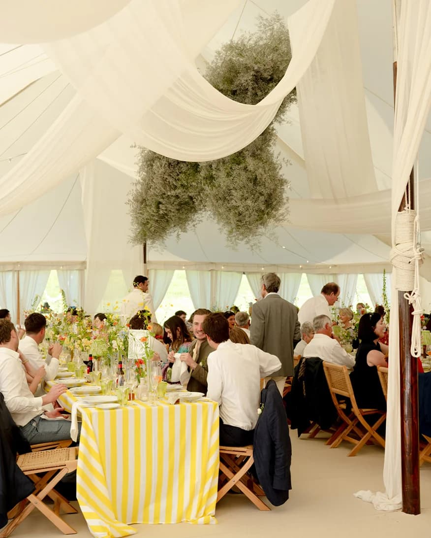 wedding table decorations yellow colour palette 
