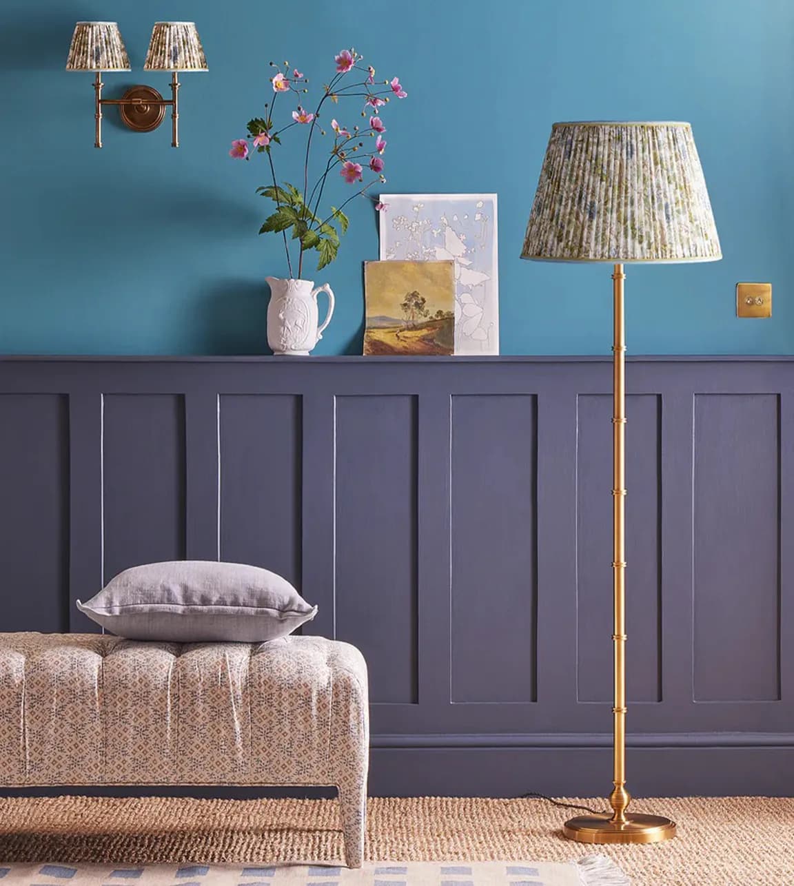 The Wedding Present Company homeware gifts, Pooky patterned lamps in the living room