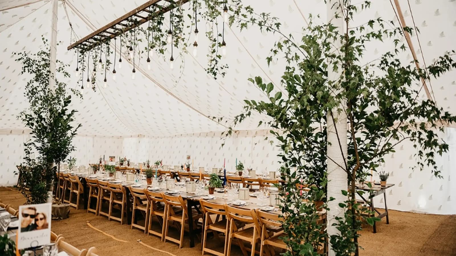 wedding marquee countryside ceremony