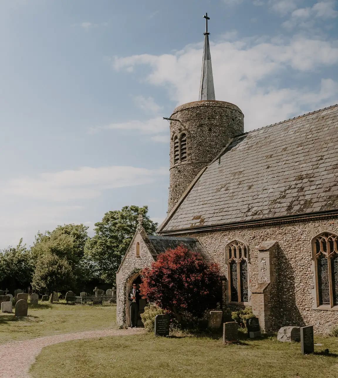 beautiful location traditional church wedding