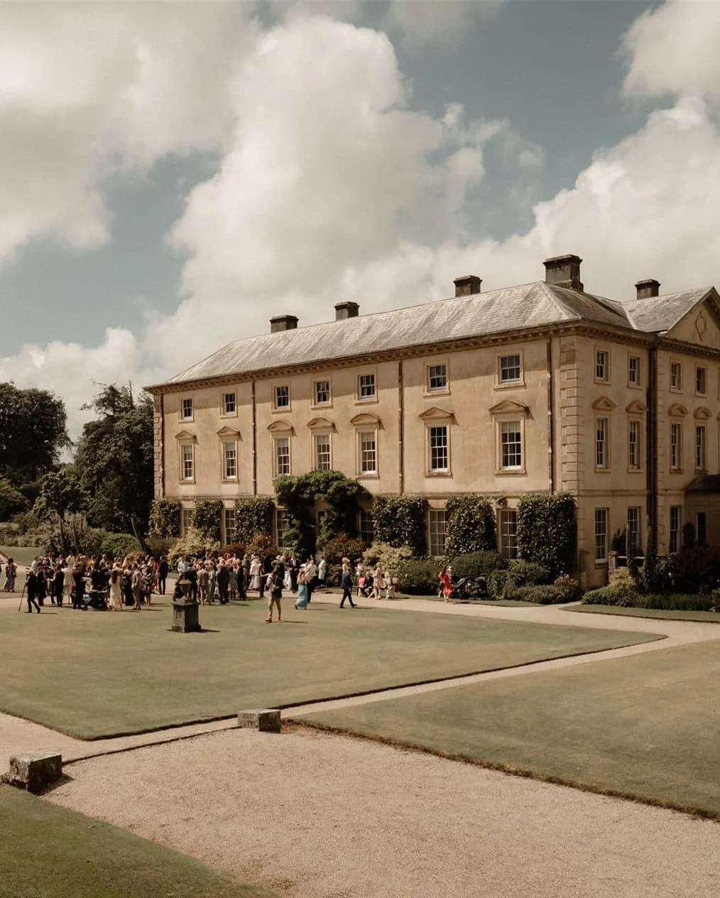 The wedding venue at Pencarrow House in Cornwall