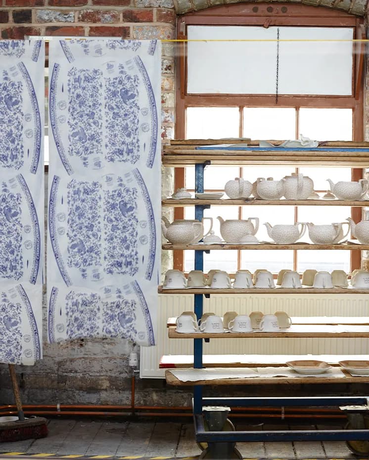 Pottery making process in the Burleigh factory