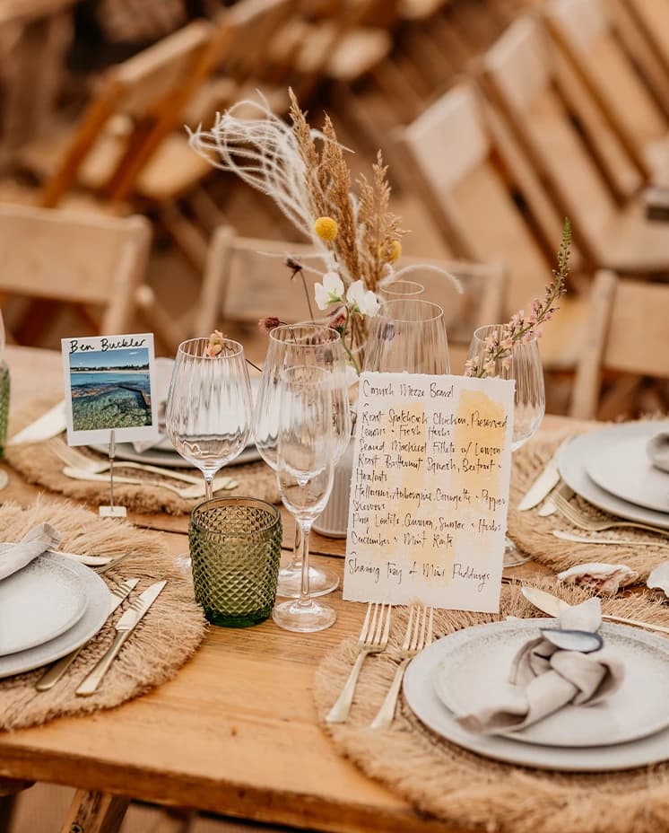 wedding table stationery inspiration lovely coastal wedding 
