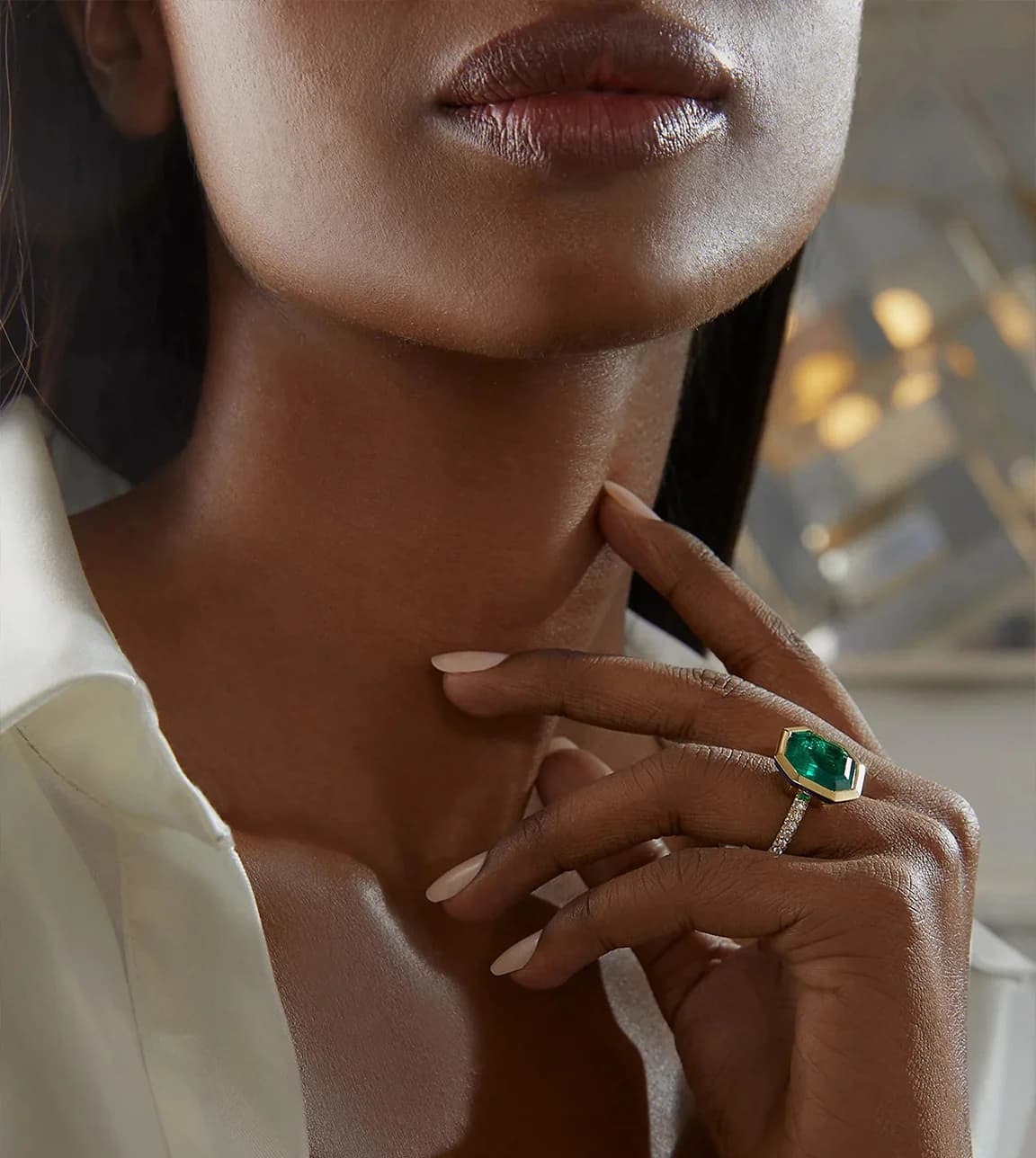 Wedding jewellery trend, art-deco styled Boodles Florentine Dolce Vita ring