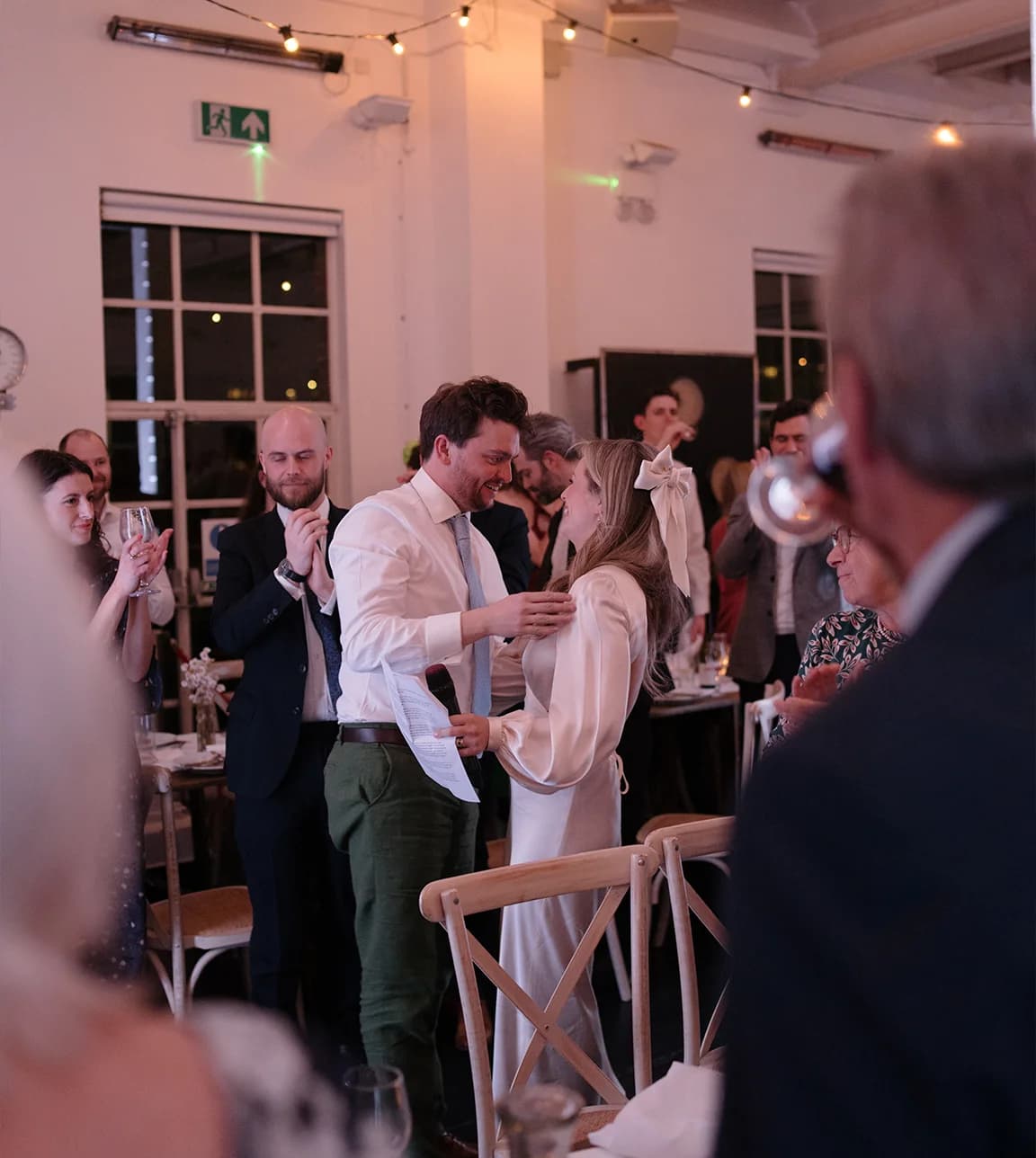 Newlyweds doing their first dance