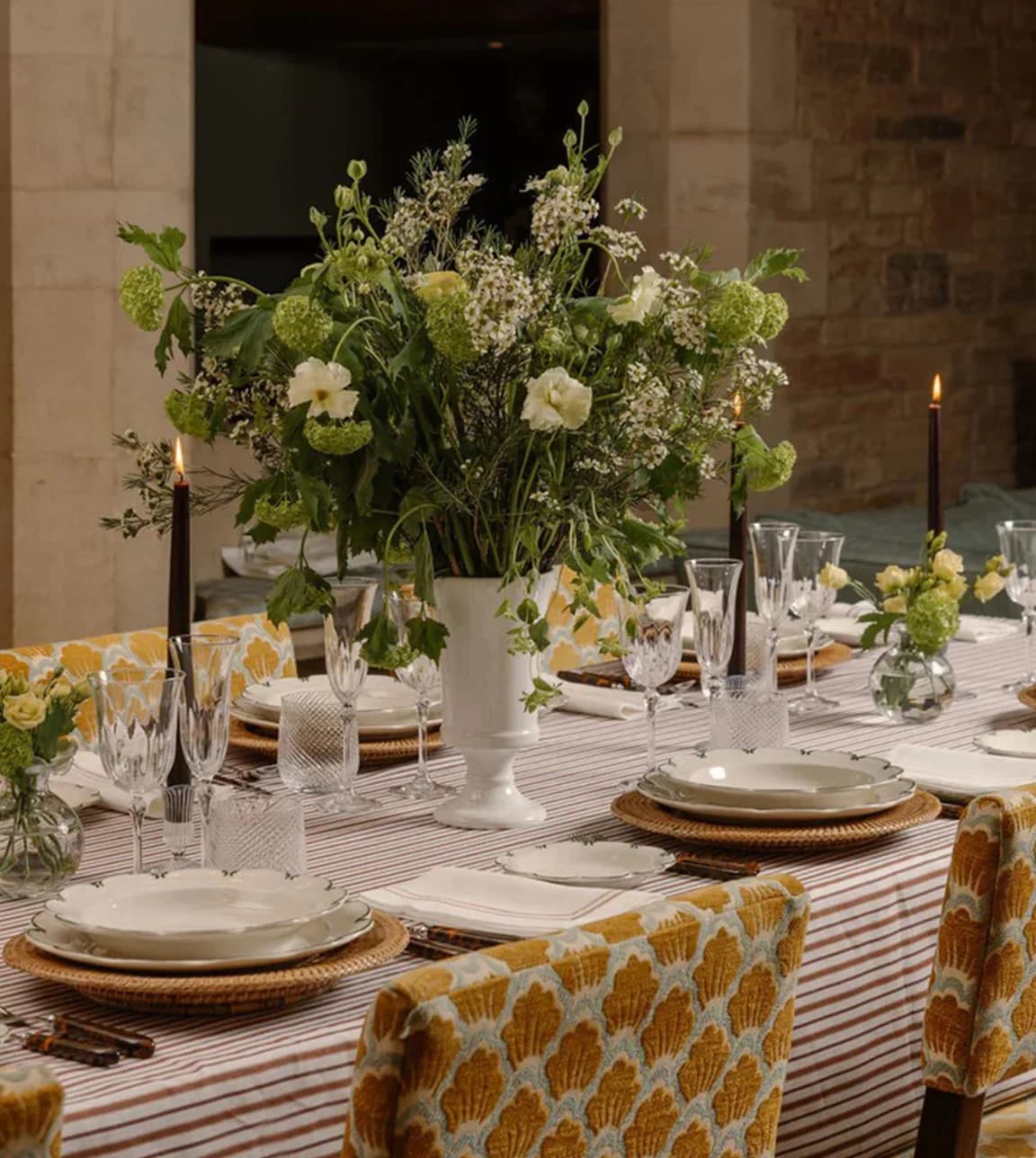 A formal setting featuring Rebecca Udall tableware gifts