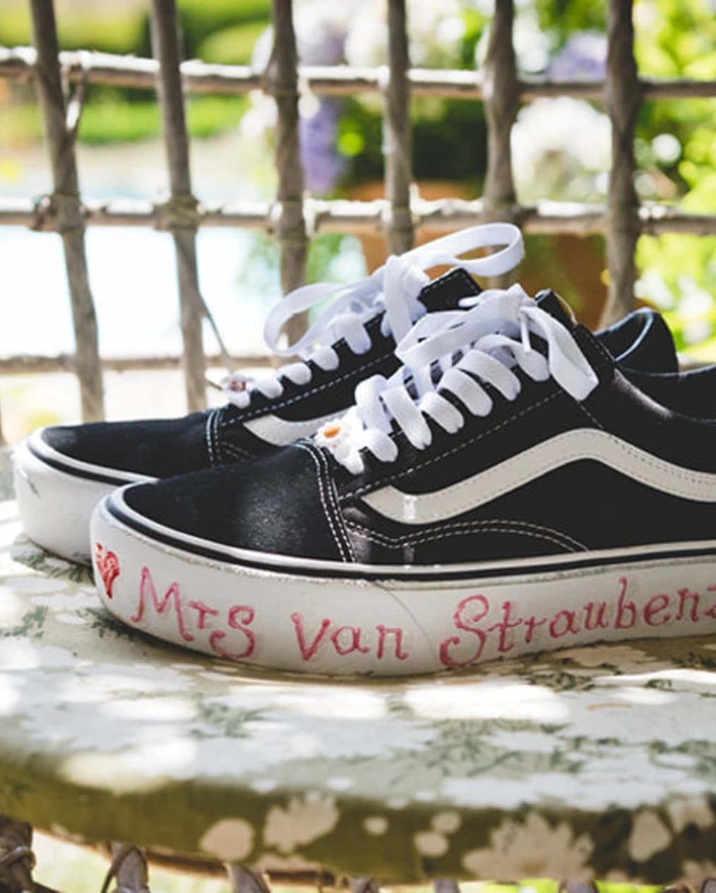 Personalised Vans wedding sneakers
