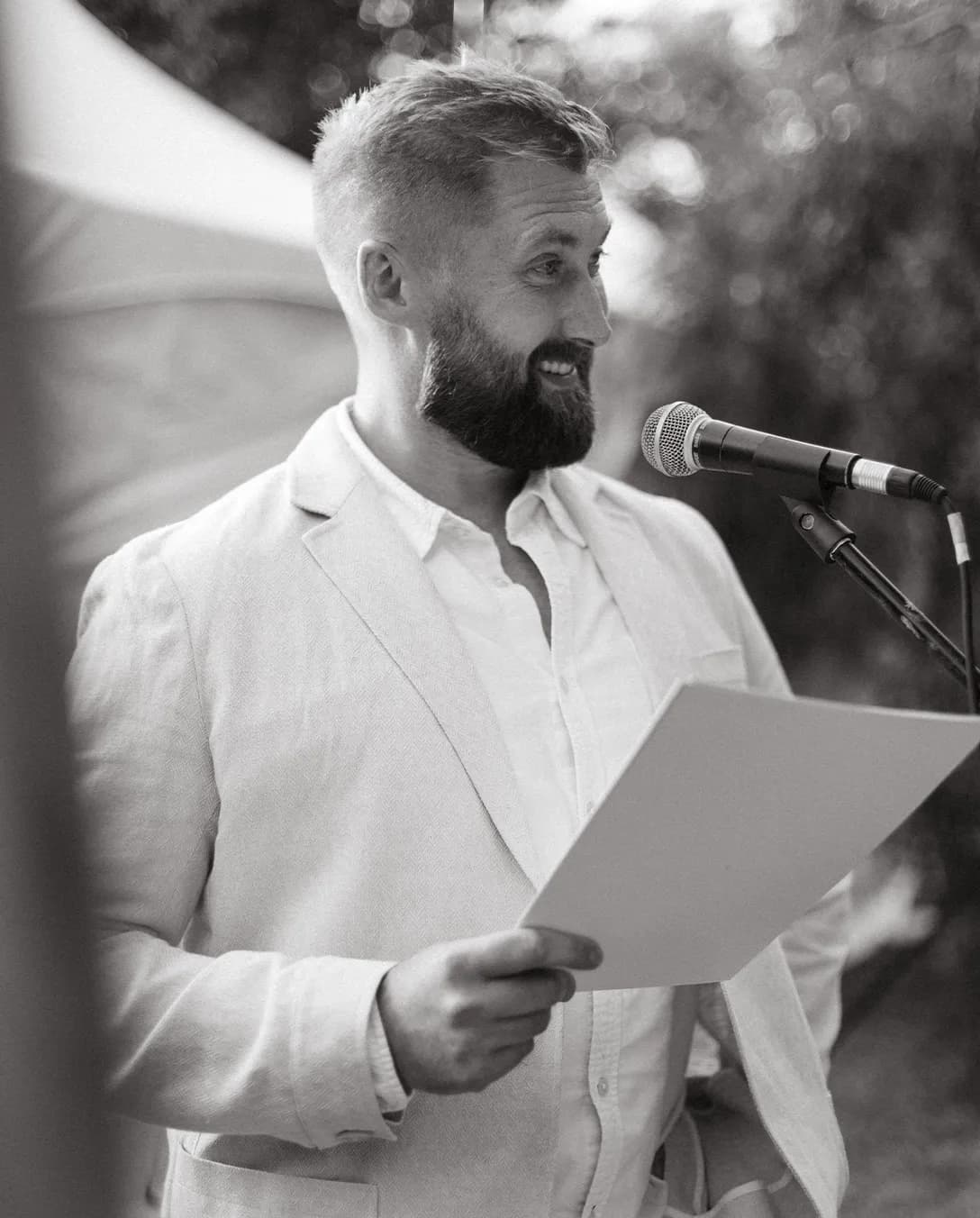 groom speech wedding moment