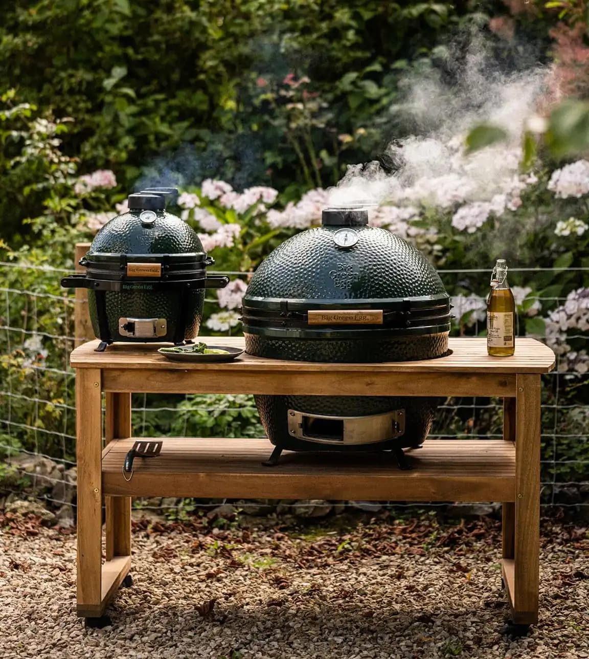 Big Green Egg bbq gifted to newlyweds as a group gifted