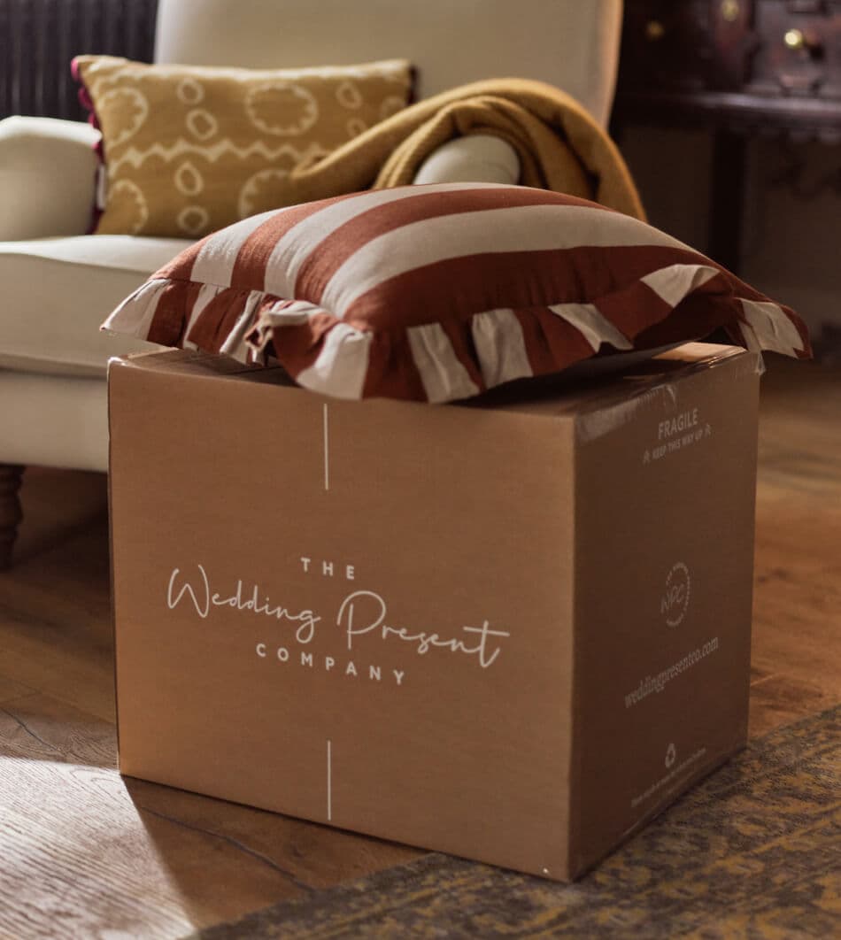 Cushion on top of a box
