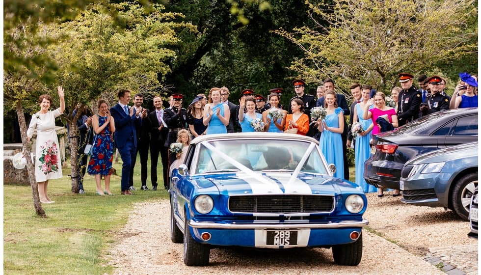 Ford Mustang at Wedding