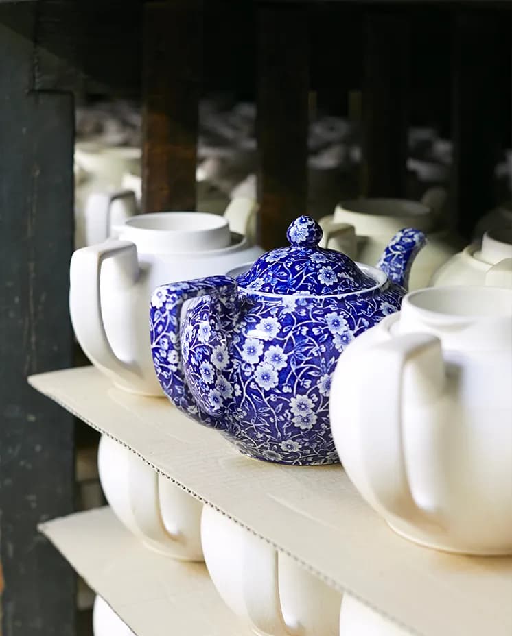 Pottery making process in the Burleigh factory
