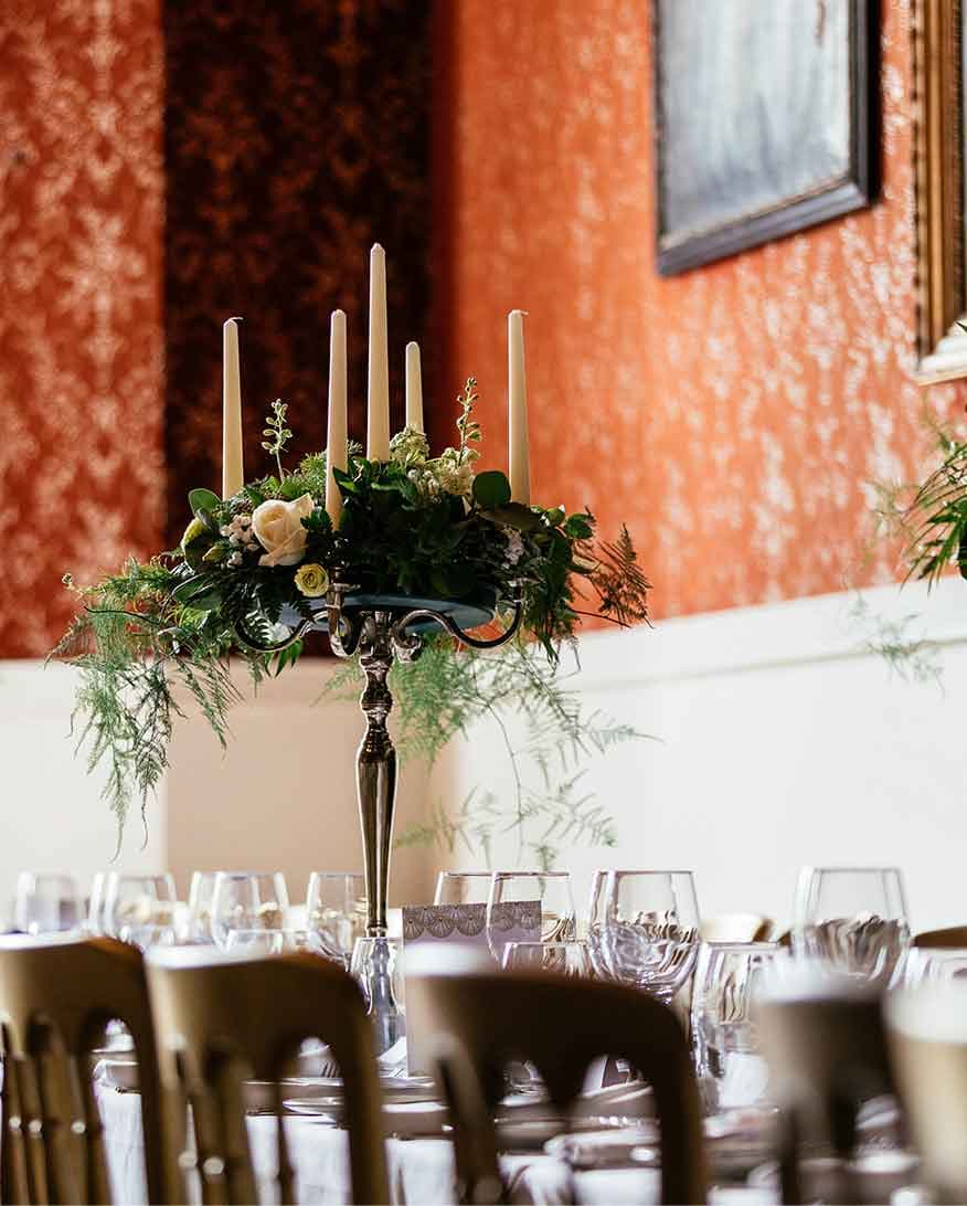 Interior design at a wedding