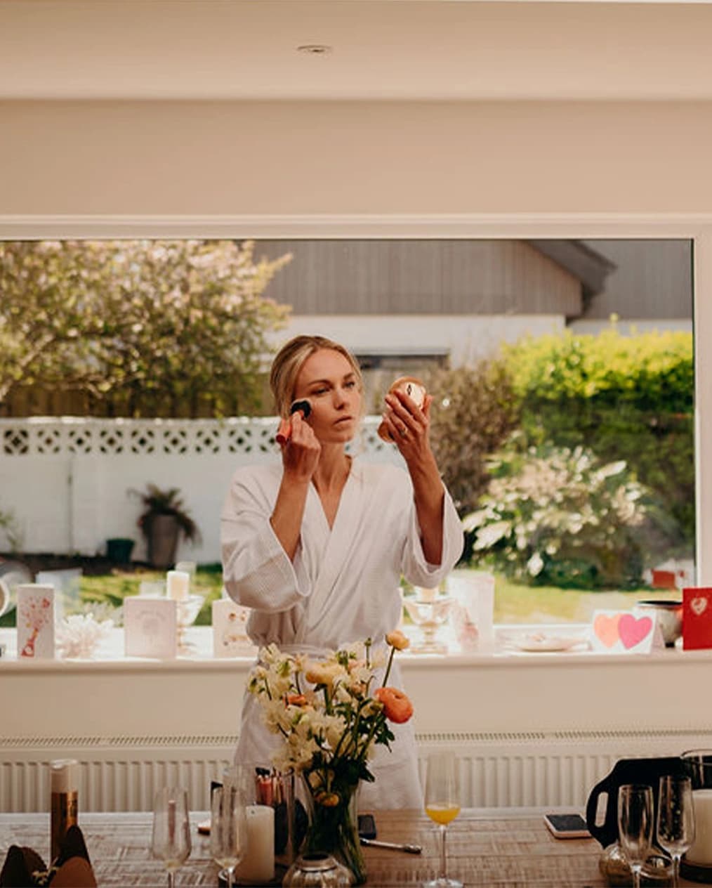 bridal glowy makeup sunkissed bride wedding