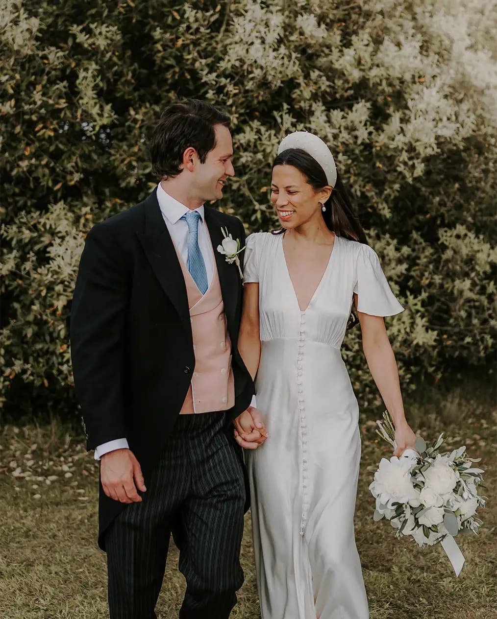 bride and groom on their special wedding day