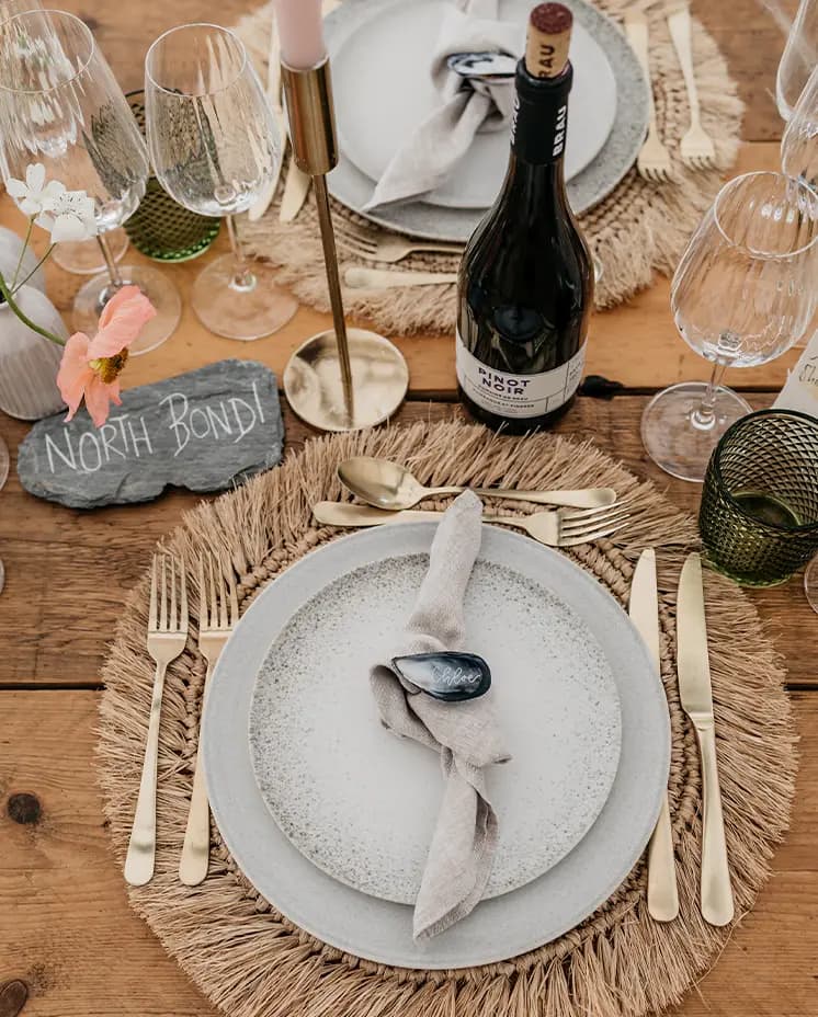 wedding coastal table decorations