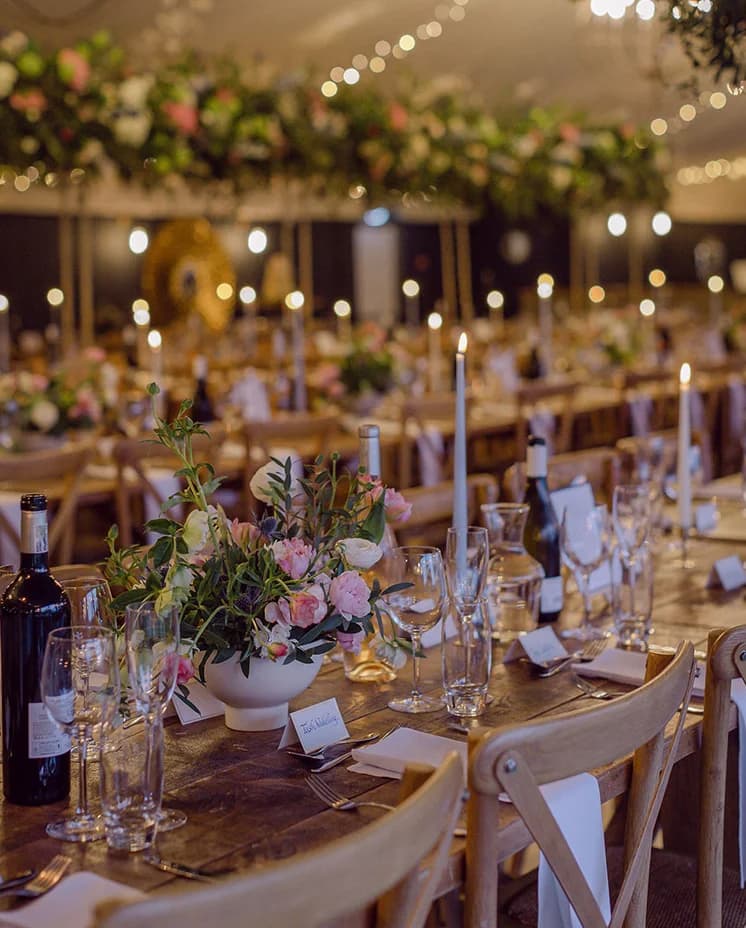 table decorations food wine and dine 