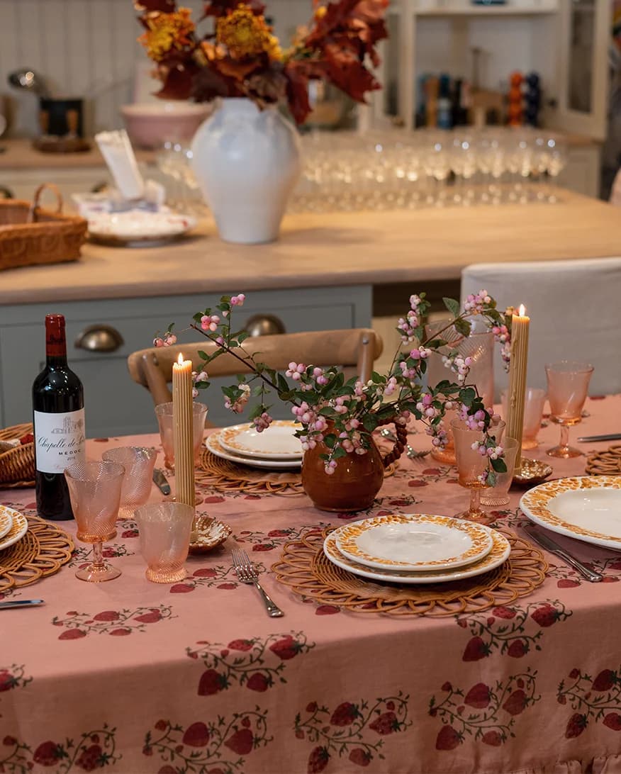 A cosy autumn tablescape with homeware and tableware wedding presents from Sharland England and The Wedding Present Company