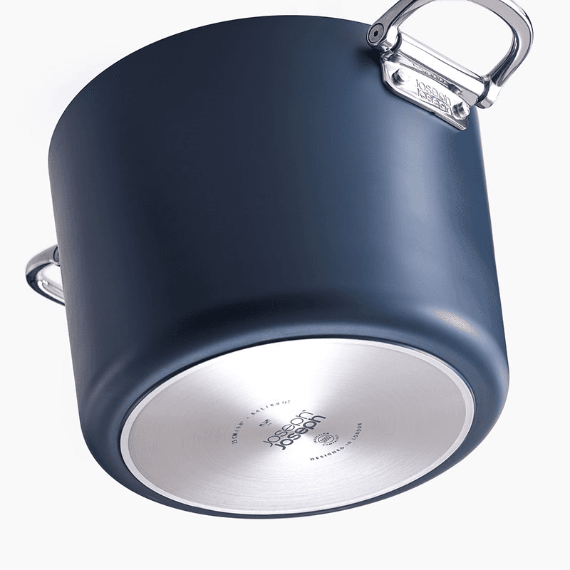 Space Folding Stock Pot & Lid, 25cm, Midnight Blue