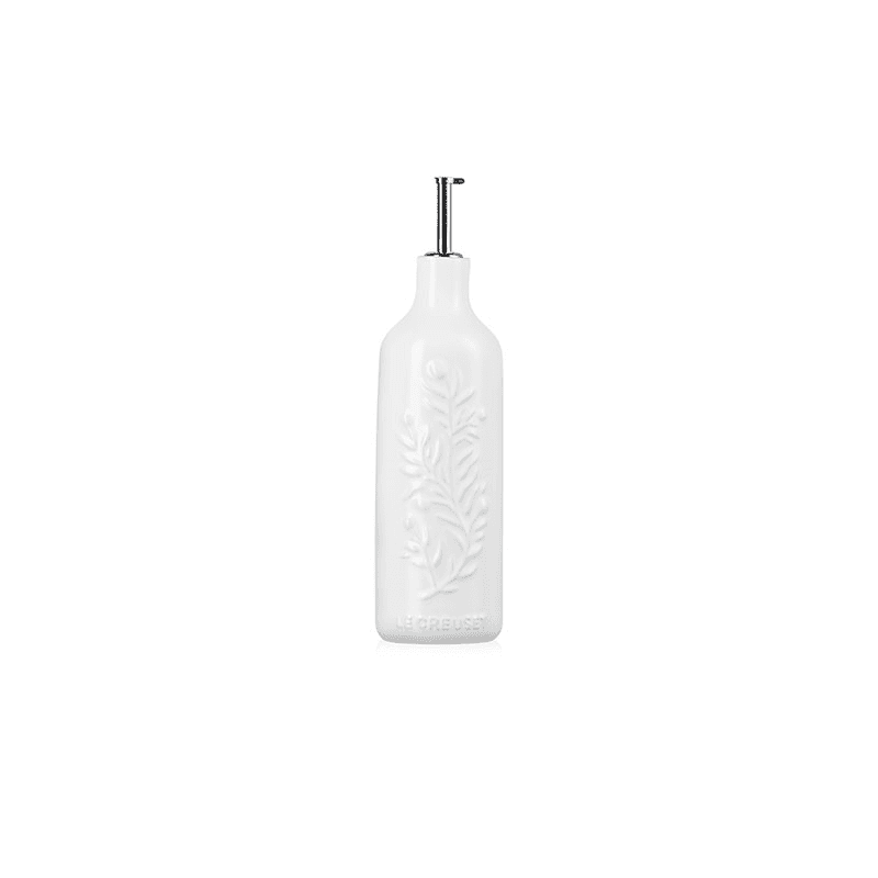 Olive Collection Stoneware Oil Cruet, 600ml, Cotton