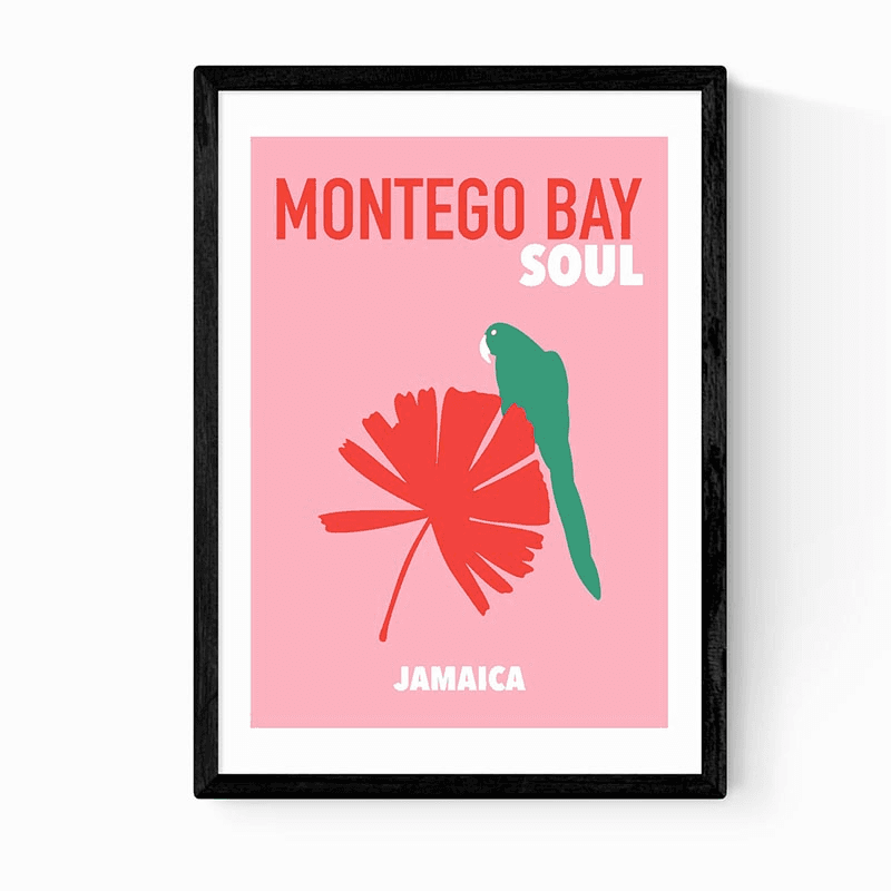 Mother & Sun Studio Montego Bay Soul Print, Pink
