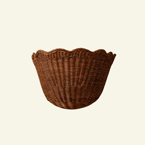 Image showing the Scalloped Wall Light, Teak product.