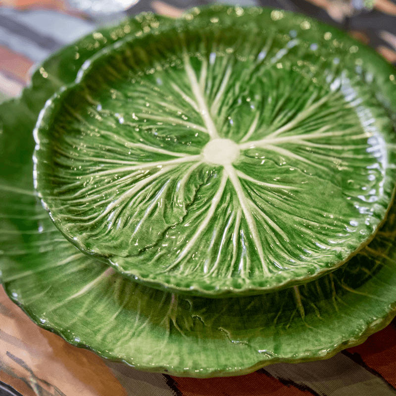 Radicchio Plate, D22cm, Green