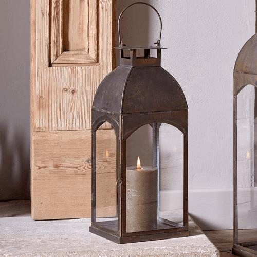 Image showing the Nivas Lantern, H41cm, Antique Brass product.