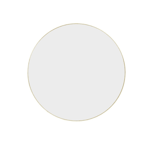 Image showing the Fine Edge Edge Round Mirror, D35cm, Gold product.