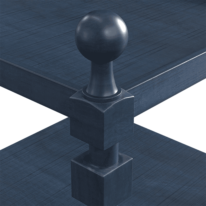 Huxley Side Table, H79 x W46 x D46cm, Blue