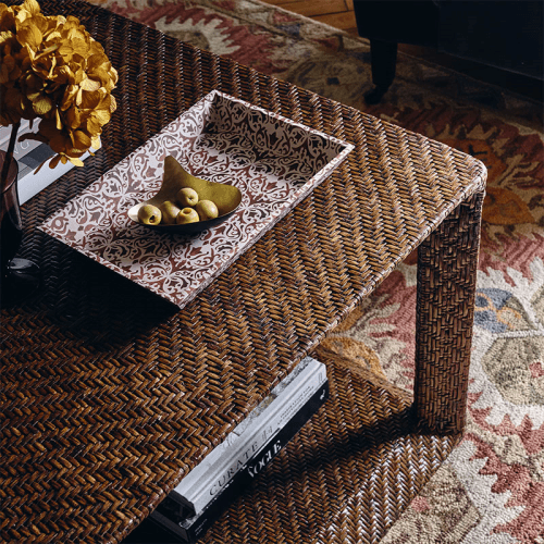 Image showing the Nasau Tissue Box and Tray, Washed Rust product.