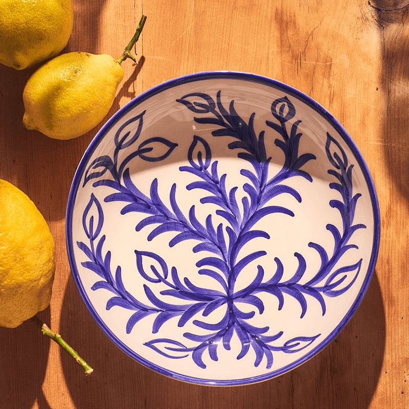 Vina Large Bowl, D24cm, Blue